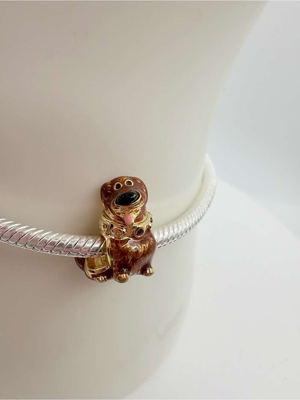 Pandora Disney Pixar Up Dug 14k gold-plated Charm